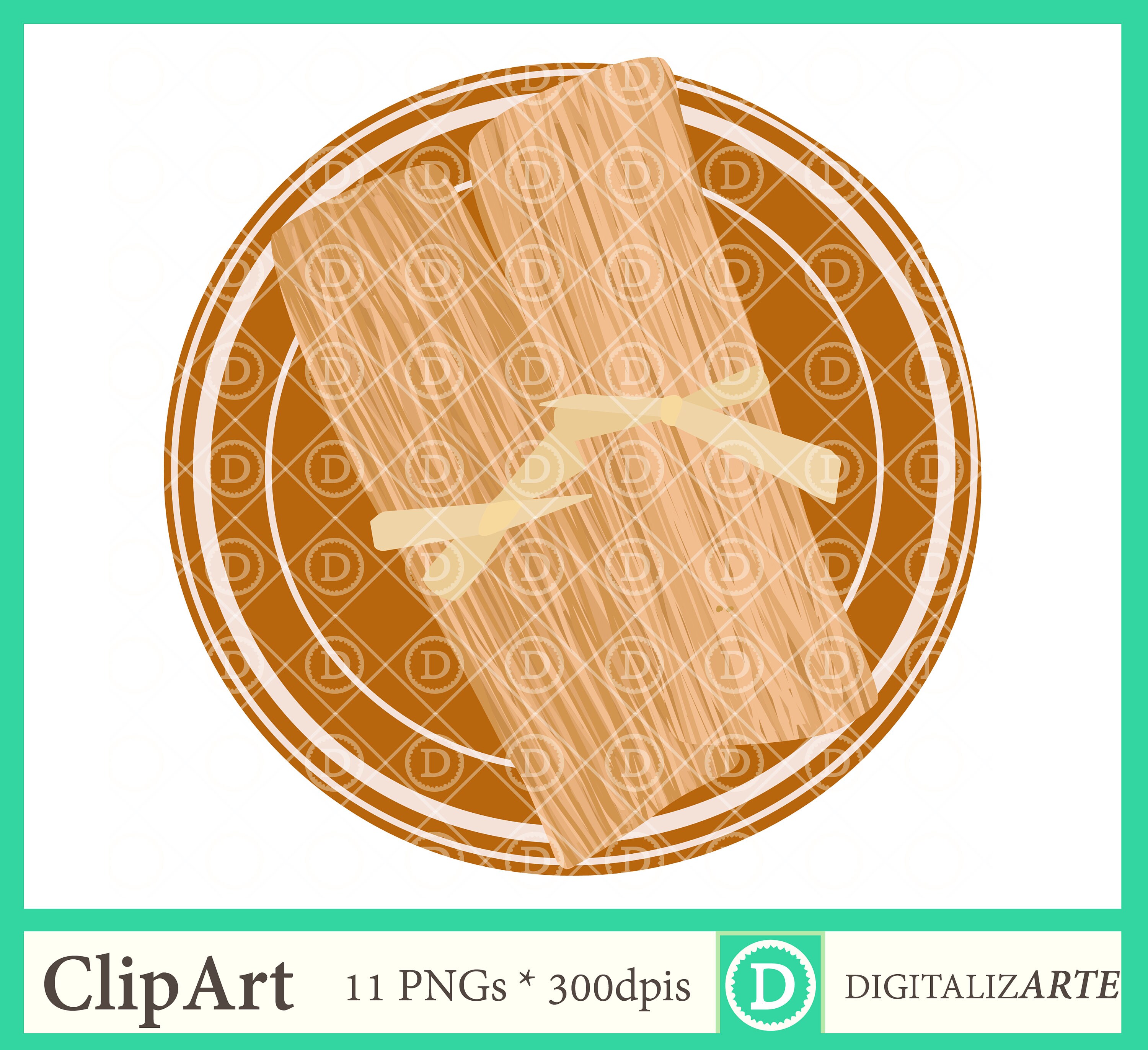 Tamales Clipart Set. Mexican Tamale Clipart 11 PNG. Digital Etsy