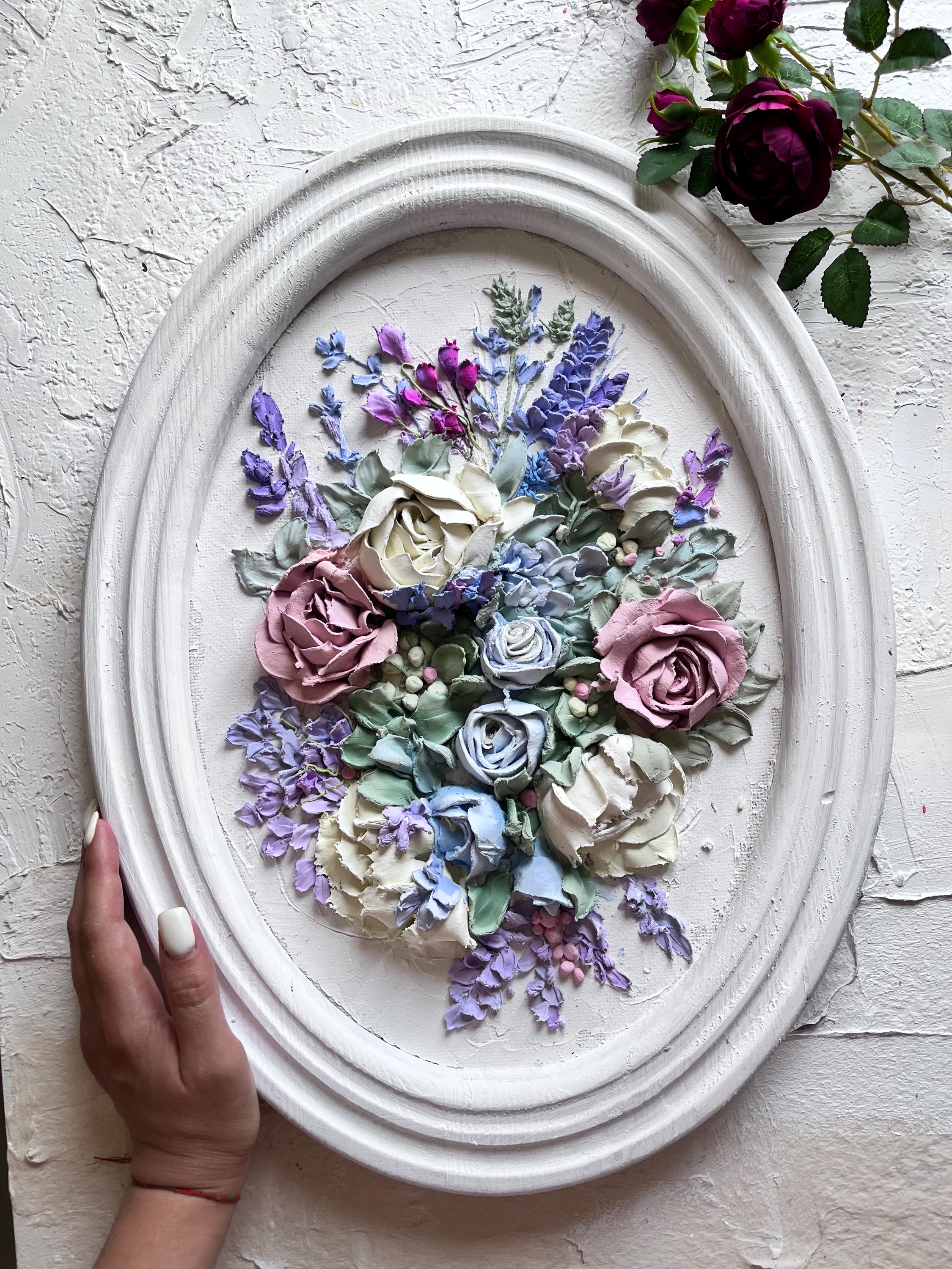 3d Wedding original painting 3d Bouguet art Wedding gift Wedding bouquet from photo Painting flowers to order