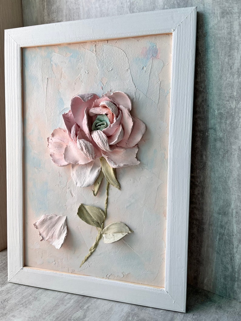 Sculpture Flower Painting 3D Painting 3D Wall Art Floral Etsy
