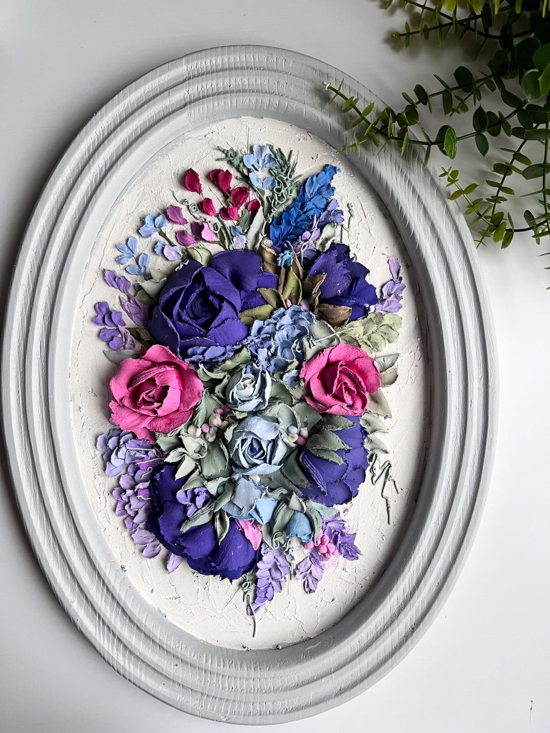 Custom Wedding Bouguet Original Sculpture Painting Floral Sculpture Art