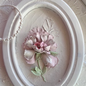 Peony Impasto schilderij pioenrozen schilderij bloem muur kunst bloemen schilderij klein kunstwerk vakantie cadeau roze pioen schilderij textuur bloem