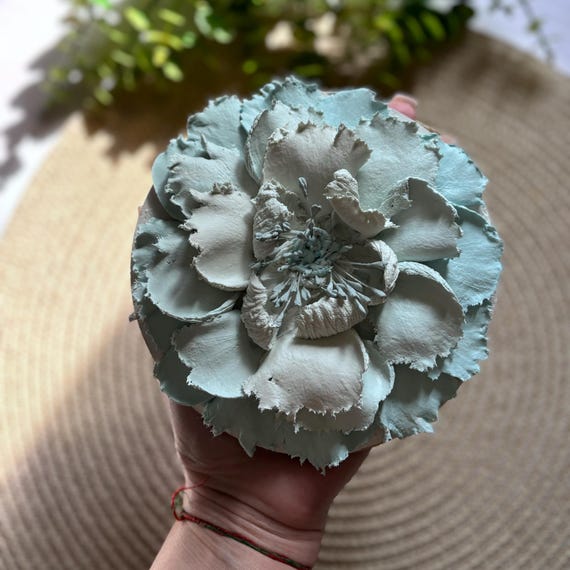3D Peony Wall Art Handmade Botanical Wall Sculpture Handmade Peonies for Home Decor