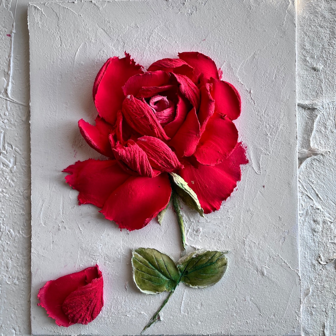sculpture-flower-painting-3d-painting-3d-wall-art-floral-painting