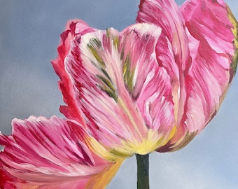 Tulip Painting Realistic painting for gift