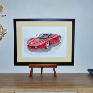 Ferrari F70 "laferrari" (2013-2016). Original Watercolor on Paper ...