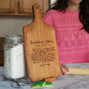 Recipe Cutting Board, Handwritten Recipe, Personalized Gift, Custom Cutting Board, Mom Gift, Housewarming Gift, Wedding Gift