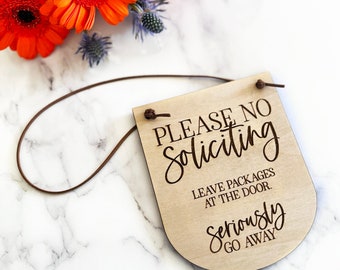 No Soliciting Sign, No Soliciting Door Sign, Do Not Disturb Sign, No Solicitation Sign, No Soliciting, No Strangers Sign, Do Not Disturb