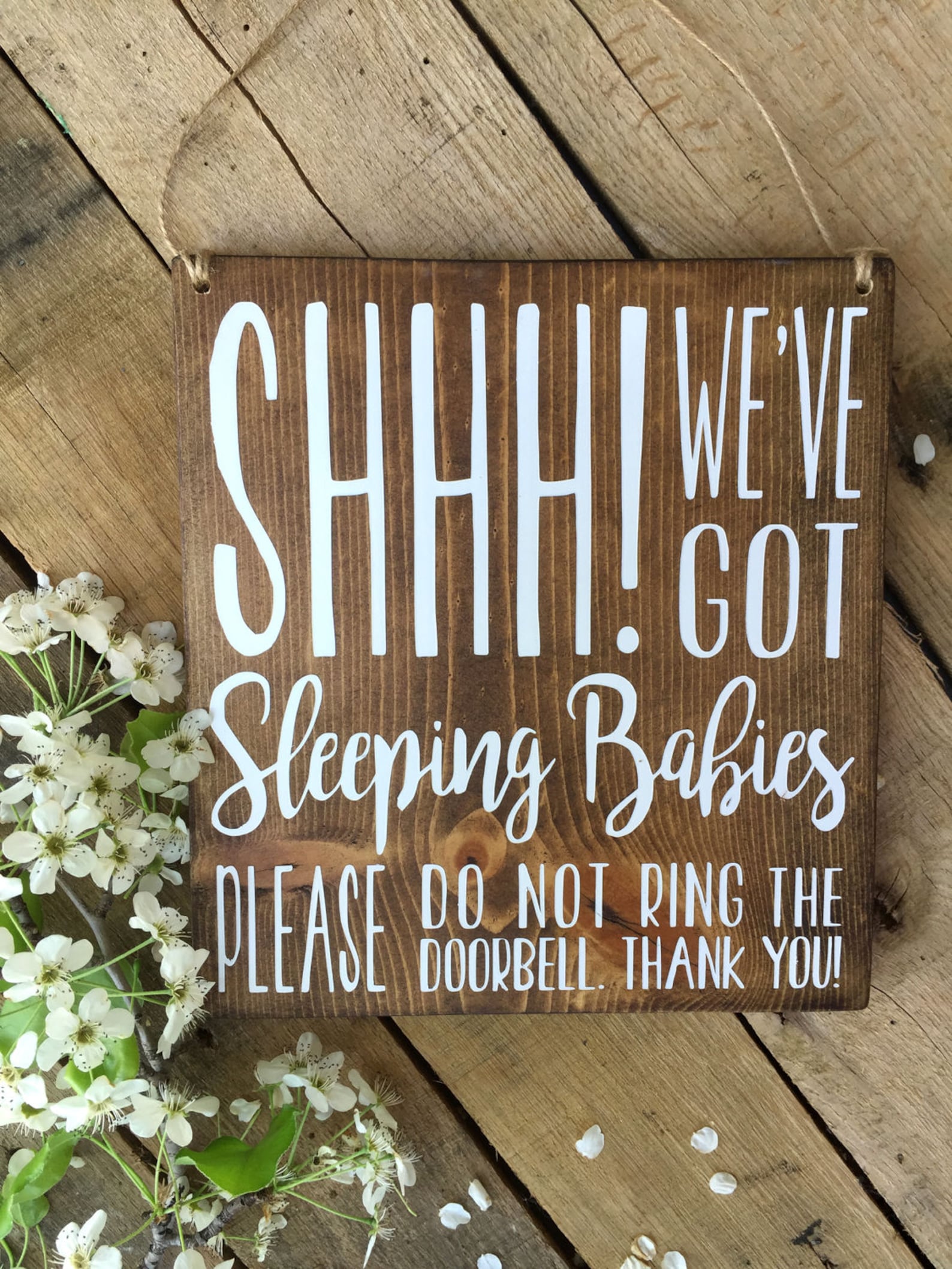 Baby Sleeping Sign Baby Sleeping Door Sign Naptime Door - Etsy