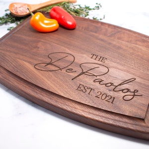 Personalized Engraved Cutting Board, Holiday Gift, Wedding Gift, Anniversary Gift, Engagement Gift, Custom Cheese Board, Charcuterie Board