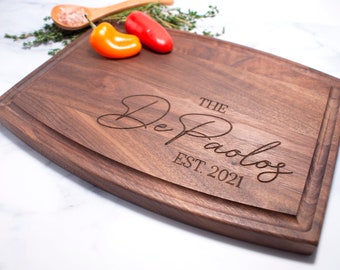 Personalized Engraved Cutting Board, Holiday Gift, Wedding Gift, Anniversary Gift, Engagement Gift, Custom Cheese Board, Charcuterie Board