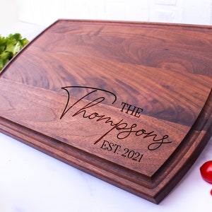 Personalized Cutting Board, Engraved Cutting Board, Wedding Gift, Anniversary Gift, Engagement Gift, Custom Cheese Board, Charcuterie Board
