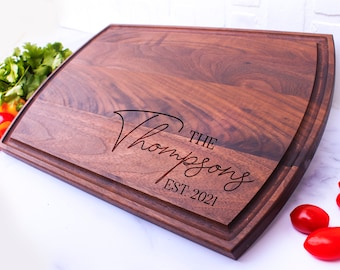 Personalized Cutting Board, Engraved Cutting Board, Wedding Gift, Anniversary Gift, Engagement Gift, Custom Cheese Board, Charcuterie Board