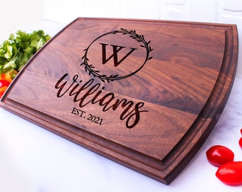 Wedding Gift, Personalized Cutting Board, Engraved Cutting Board, Anniversary Gift, Engagement Gift, Custom Cheese Board, Charcuterie Board