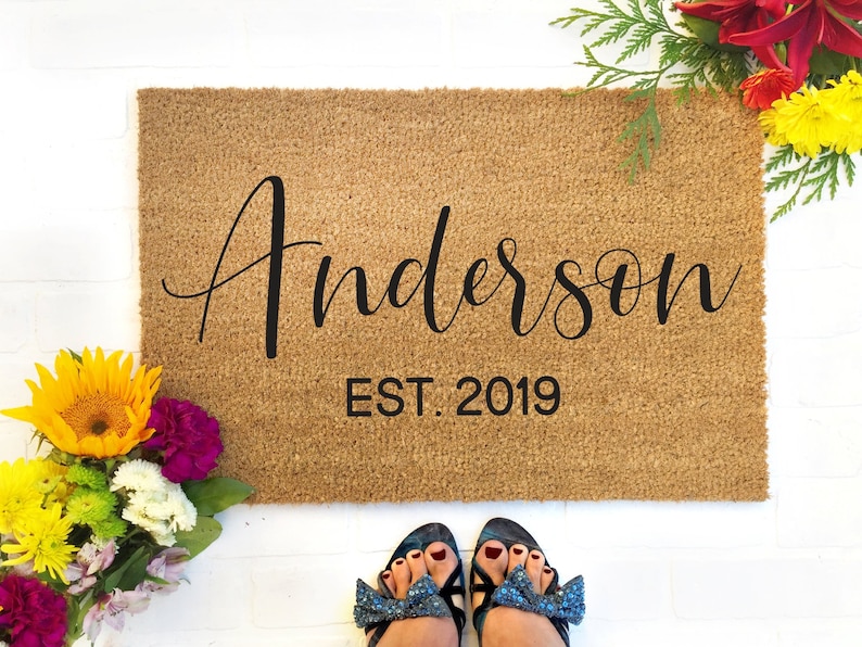 Custom Doormat Closing Gift Housewarming Gift Wedding Gift Etsy