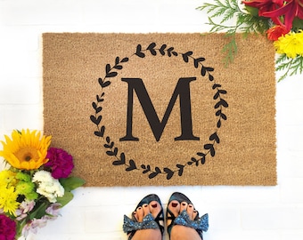 Custom Doormat, Personalized Doormat, Closing Gift, Custom Last Name Doormat, Housewarming Gift, Wedding Gift, Anniversary Gift, Door Mat