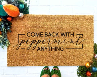 Large Custom Doormat, Christmas Doormat, Christmas Decor, Customized Doormat, Housewarming Gift, Wedding Gift, Personalized Doormat