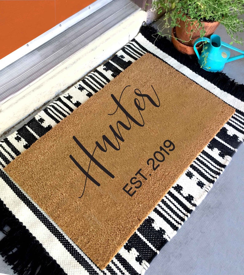Custom Doormat Closing Gift Housewarming Gift Wedding Gift Etsy