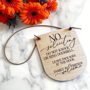 No Soliciting Sign, No Soliciting Door Sign, Do Not Disturb Sign, No Solicitation Sign, No Soliciting, No Strangers Sign, Do Not Disturb