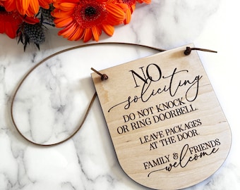 No Soliciting Sign, No Soliciting Door Sign, Do Not Disturb Sign, No Solicitation Sign, No Soliciting, No Strangers Sign, Do Not Disturb