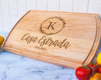 Personalized Cutting Board, Engraved Cutting Board, Wedding Gift, Anniversary Gift, Engagement Gift, Custom Cheese Board, Charcuterie Board
