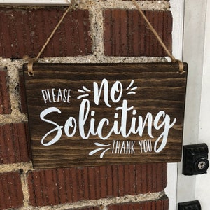No Soliciting Sign, No Soliciting Door Sign, Do Not Disturb Sign, No Solicitation Sign, No Soliciting, No Strangers Sign, Do Not Disturb image 4