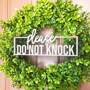 Do Not Knock Sign, No Soliciting Sign, Door Hanger Sign, No Solicitation Sign, Funny No Soliciting Sign, No Strangers Sign, Do Not Disturb