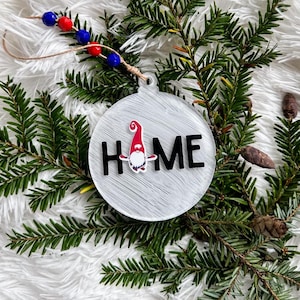 Buffalo Home | Buffalo Gnomes Ornament | Buffalo Bills | 3 Inch Clear Acrylic Ornament | Buffalo Bills Gift | Christmas Ornament | Buffalove