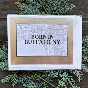Born in Buffalo, NY Card | Handmade Card