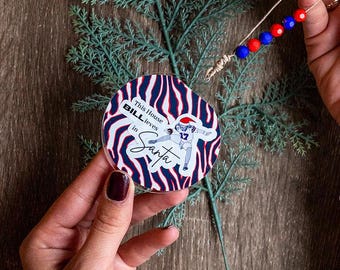 Buffalo Bills Christmas Ornament | Air Allen, BILLieve, 3 Inch Acrylic