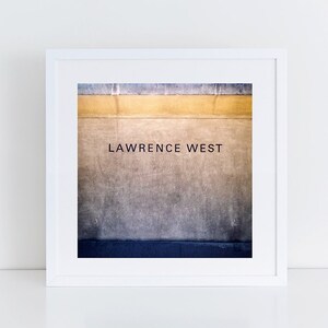Toronto Subway Sign Art - Lawrence West Station Retro Wall Art - Made in Canada Transit Art - Square Wall Art, Fits IKEA Ribba Frames