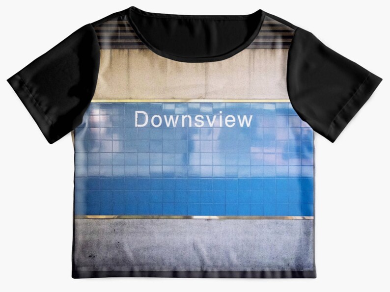 Urban Christmas Gift Streetwear Toronto Subway Downsview Station Women/'s Chiffon Layering Top
