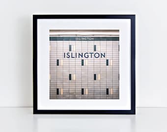 Toronto Subway Station Sign - Islington Station Toronto Photography - Made in Canada Subway Sign Square Wall Art