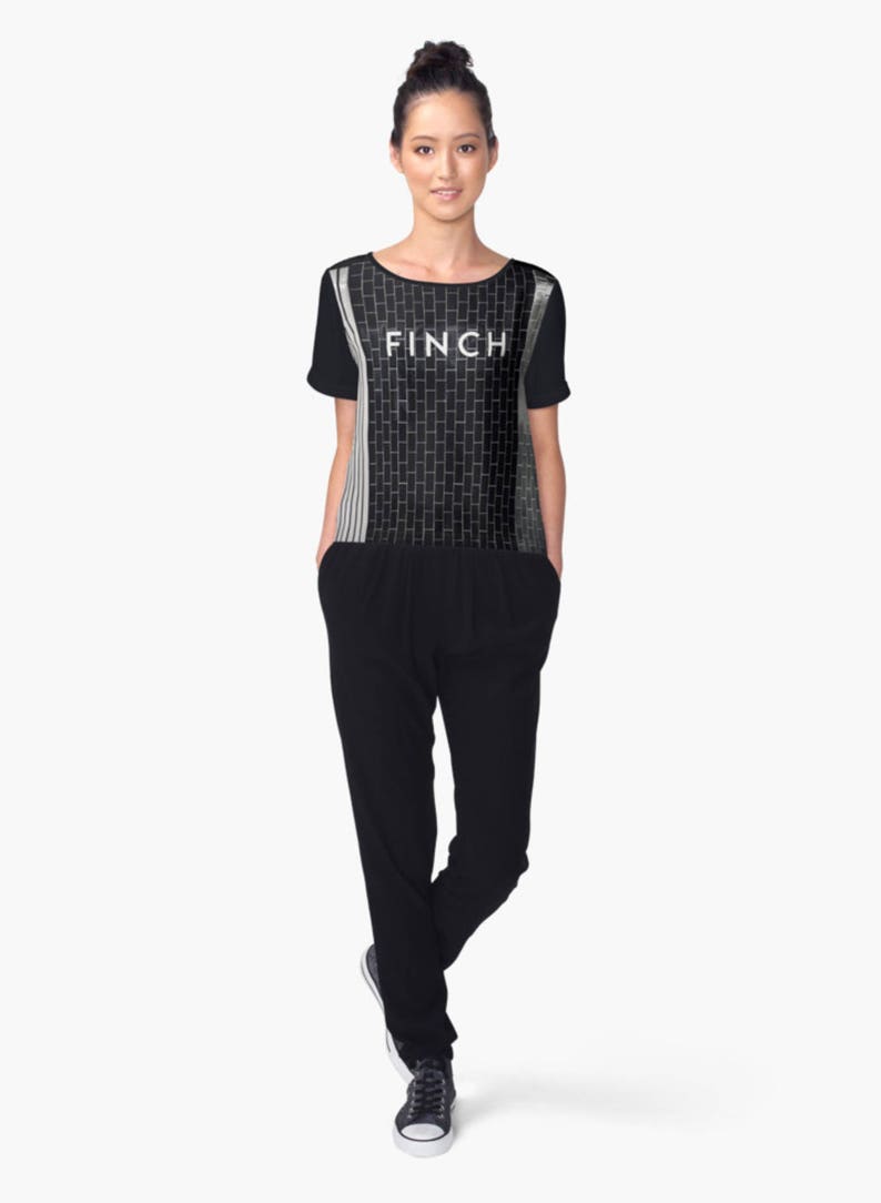 Toronto Subway Finch Station Women/'s Chiffon Layering Top Urban Christmas Gift Streetwear