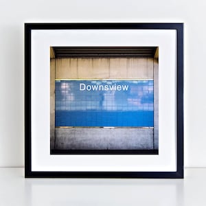 Toronto Subway Downsview Station Square Wall Art - Subway Sign Decor - Made in Canada Toronto Fotografie