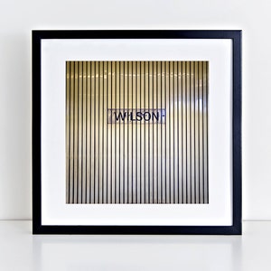 Toronto Subway Sign Art - Wilson Station Retro Wall Art - Made in Canada Transit Art - Square Wall Art