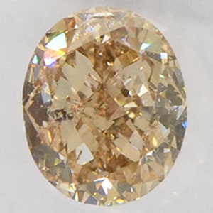 Oval Cut Diamond Fancy Brown Color 1.22 Carat SI2 IGI Certified