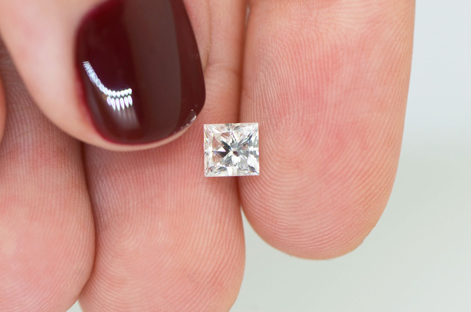 Princess Shaped Diamond Loose White 0.97 Carat E/SI2 | Etsy