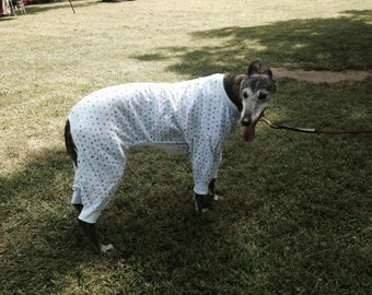 Lightweight dog pajamas swipe to see fabric choices