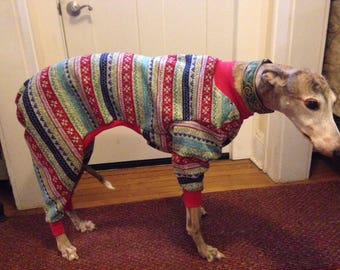 All breeds - Greyhound shown sweater fleece PJ 's