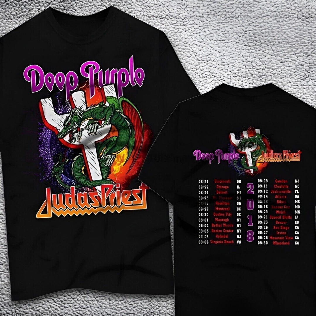 Deep Purple Tour Shirt Deep Purple Rock Shirt Deep Purple Etsy