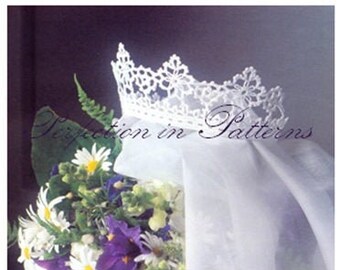 Crochet Pattern Instructions to Make a Bridal Crown 10232, PDF, instant digital download