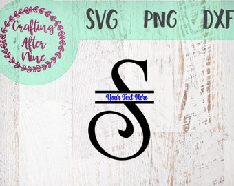Split Monogram Font Svg, Monogram Letter S, Monogram Svg, Split Letter S, Cuttable Split letters, Split Alphabet Svg, Instant Download Svg