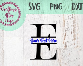 Split Monogram Font Svg, Monogram Letter E, Monogram Svg, Split Letter E, Cuttable Split letters, Split Alphabet Svg, Instant Download Svg