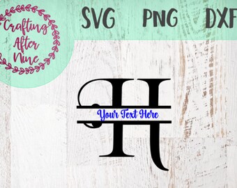 Split Monogram Font Svg, Monogram Letter H, Monogram Svg, Split Letter H, Cuttable Split letters, Split Alphabet Svg, Instant Download Svg