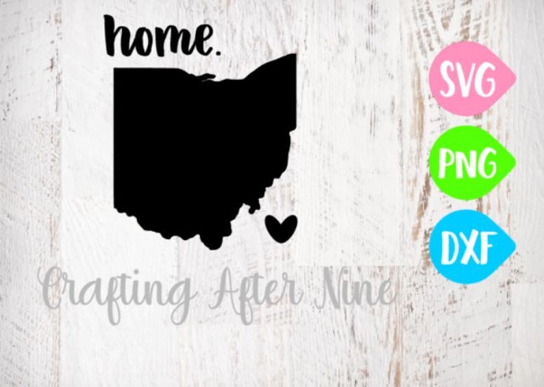 Download Ohio Svg Home Svg Heart Svg Individual States Svg Usa Svg Etsy