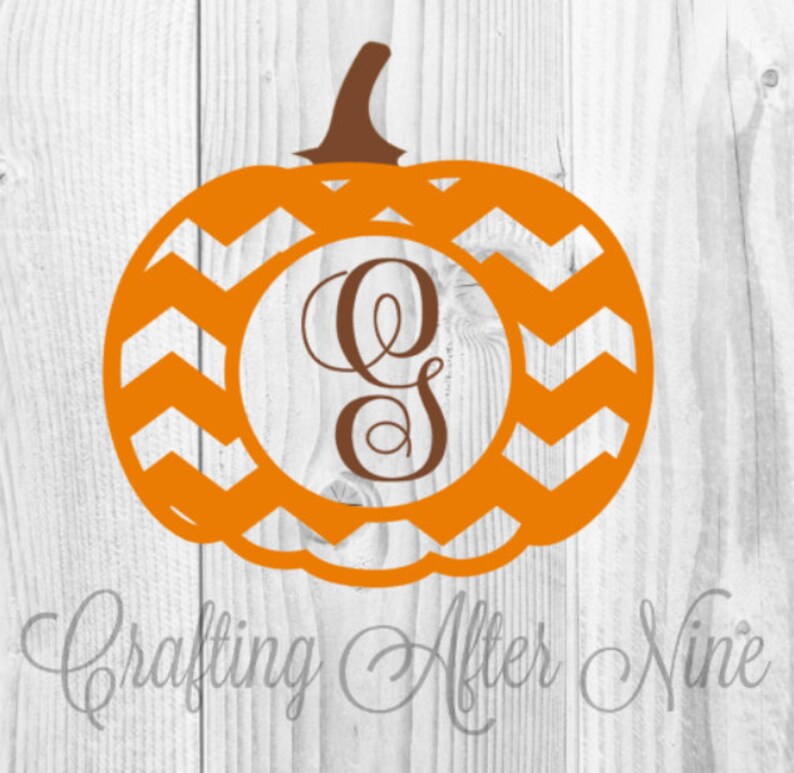 Download Halloween SVG Pumpkin Monogram SVG Fall Svg Fall Monogram | Etsy