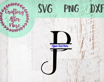 Download Split monogram p | Etsy