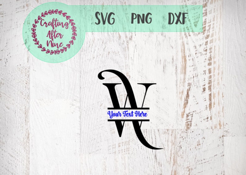 Download Split Monogram Font Svg Monogram Letter W Monogram Svg | Etsy