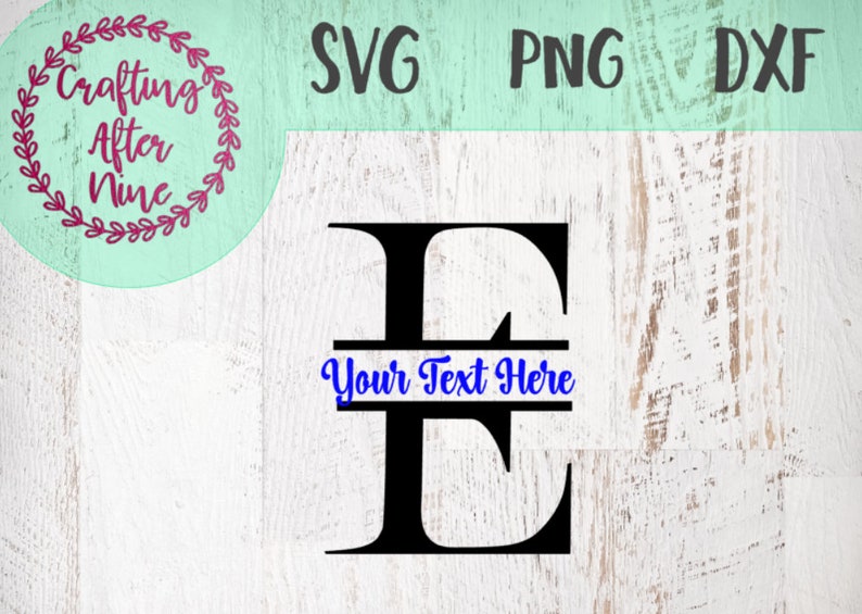 Download Split Monogram Font Svg Monogram Letter E Monogram Svg | Etsy