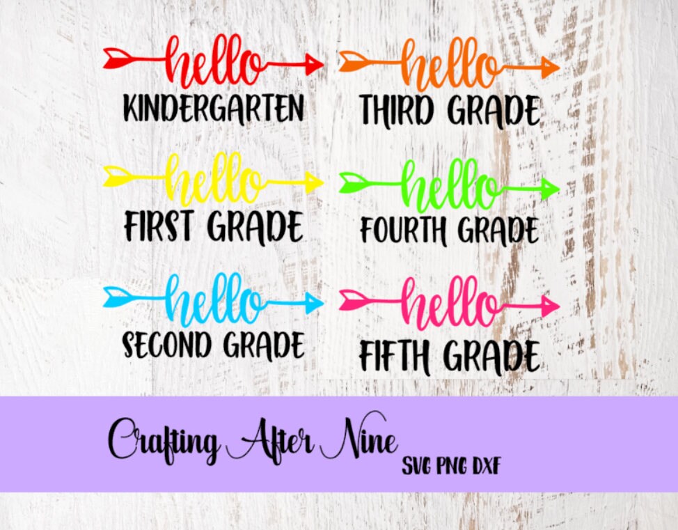 Download Hello Kindergarten Svg Teacher Svg School Svg Back to | Etsy